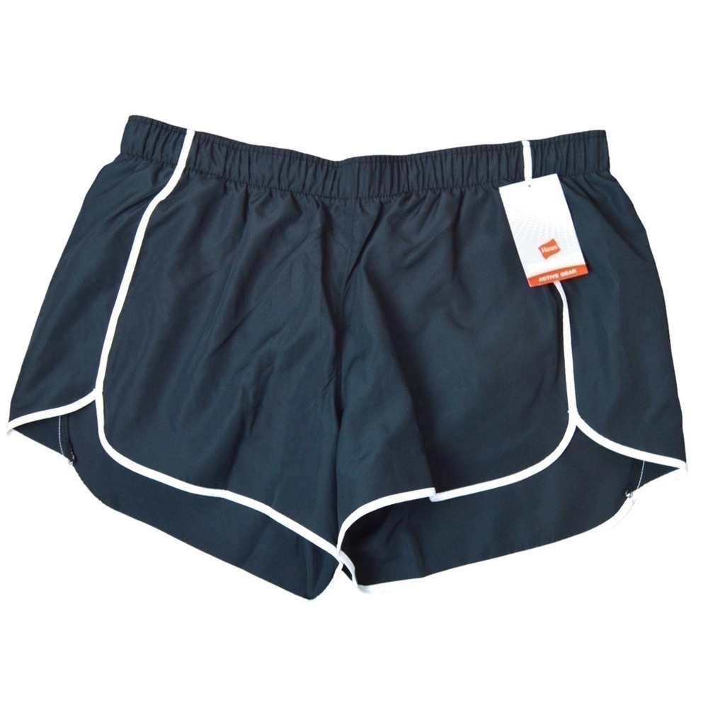 Hanes Sport Women's Performance Running Shorts, Evony & White Style 09054 Large‎